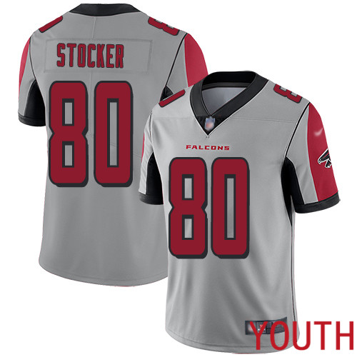 Atlanta Falcons Limited Silver Youth Luke Stocker Jersey NFL Football 80 Inverted Legend